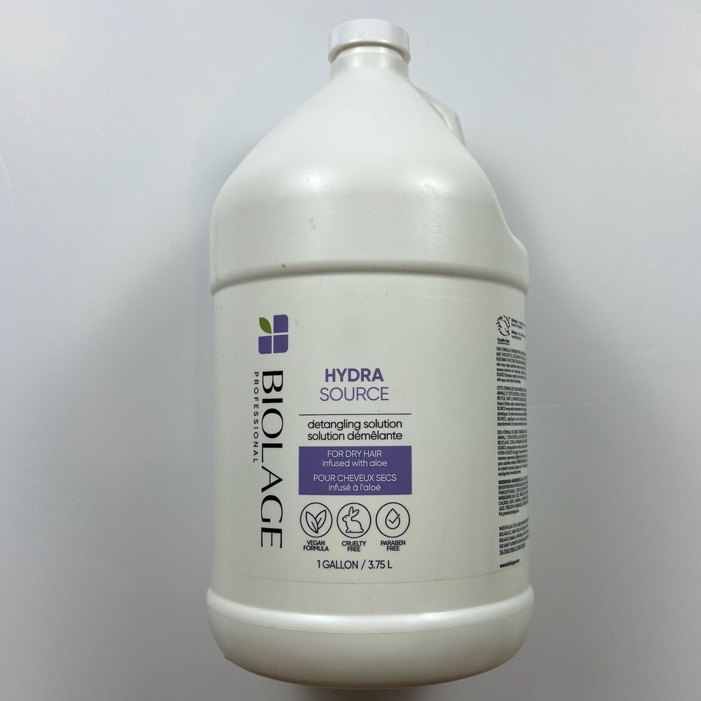 Biolage Professional Hydra Source Detangling Solution 1 Gallon 128oz Aloe Vegan